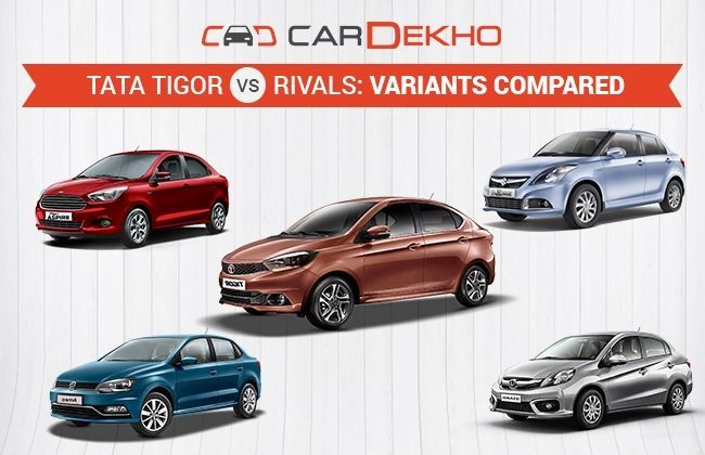 Tata Tigor Vs Rivals: Variants Compared