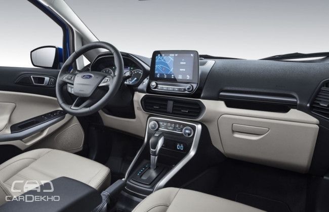 Ford EcoSport facelift interior (not India-spec)