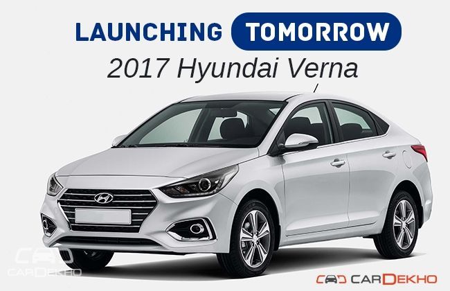 Launching Tomorrow: 2017 Hyundai Verna