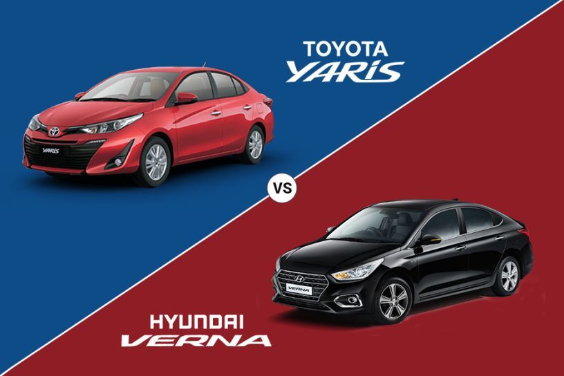 Toyota Yaris Vs Hyundai Verna â Spec Comparison