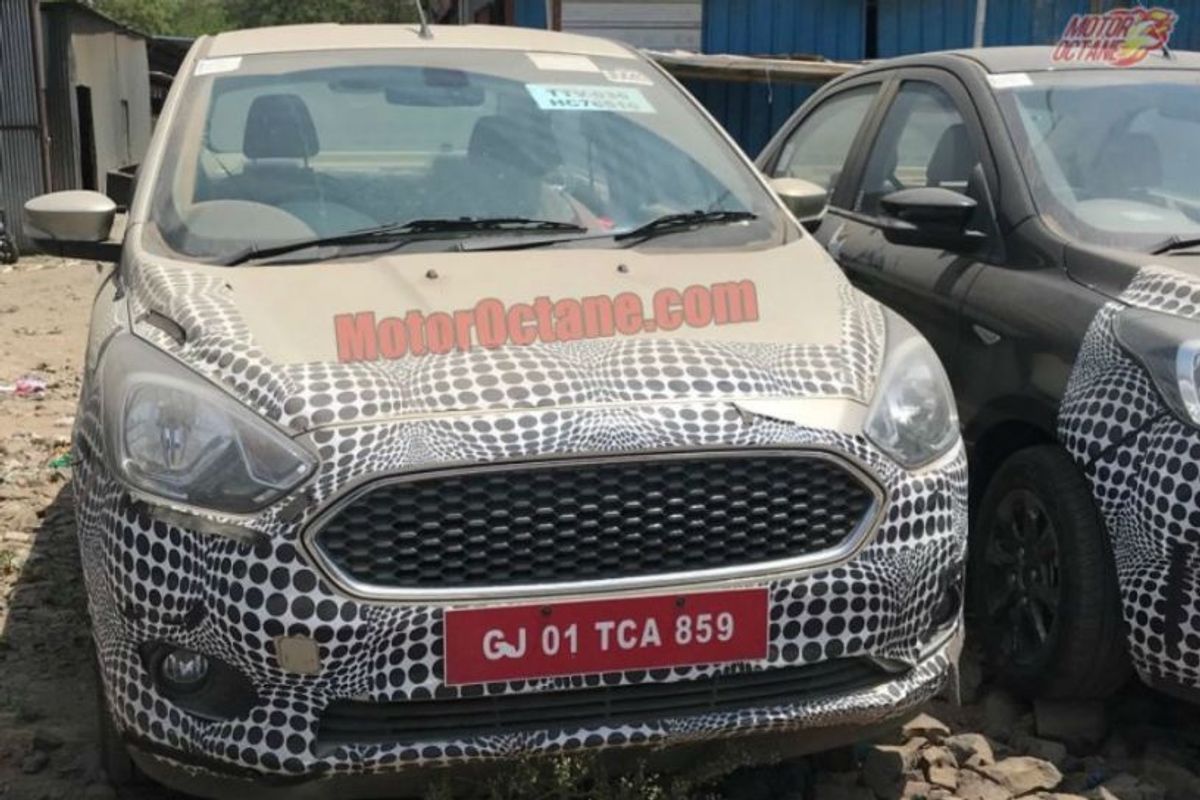 2018 Ford Aspire Facelift Spied Inside Out
