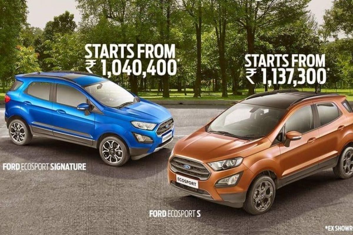 EcoSport S and EcoSPort Signature
