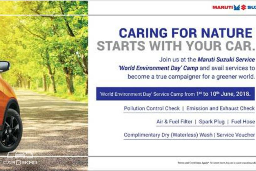 Maruti Suzuki Offers Free Services To Mark World Environment Day