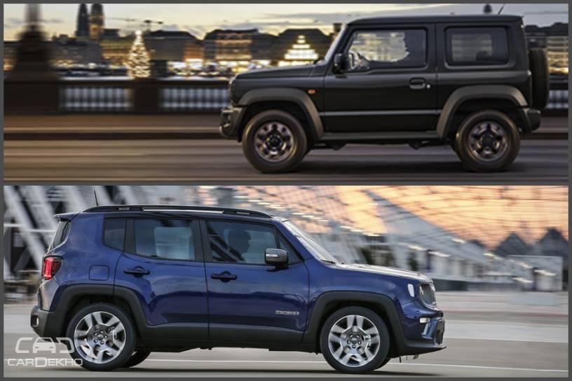 2018 Suzuki Jimny Vs Jeep Renegade: Specifications & Features Comparison