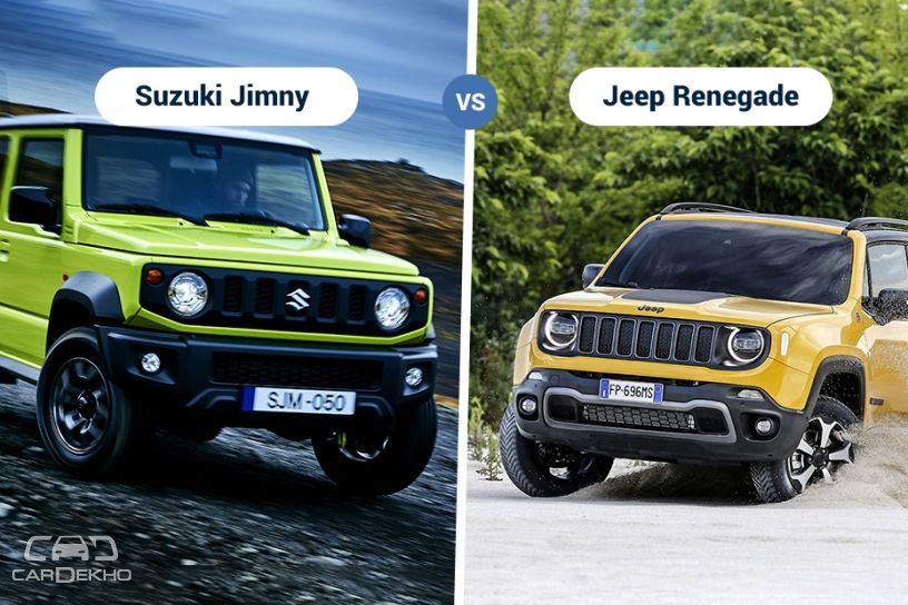 2018 Suzuki Jimny Vs Jeep Renegade: Specifications & Features Comparison