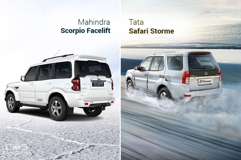 Mahindra Scorpio Facelift Vs Tata Safari Storme