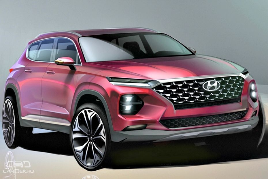 2019 Hyundai Santa Fe Teased In Official Sketches