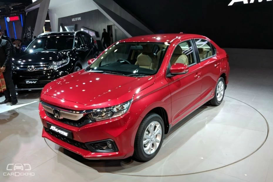 New Honda Amaze Showcased At Auto Expo 2018