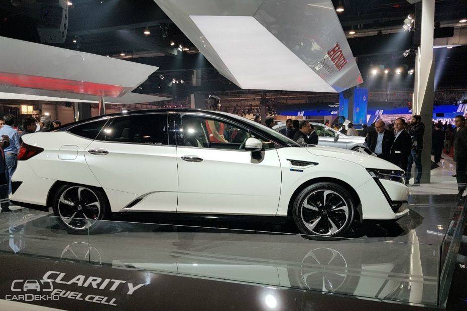 Honda Clarity FCV Showcased At Auto Expo 2018