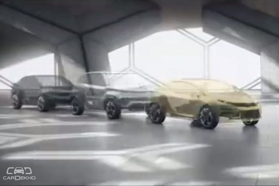 The 45X standing at the front with two other concepts behind The 45X standing at the front with two other concepts behind