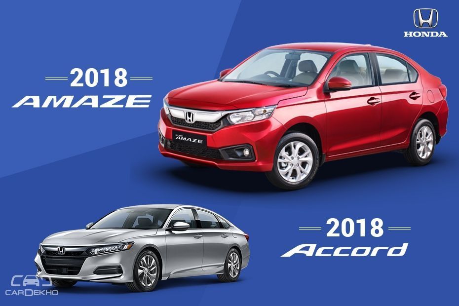 2018 Honda Amaze and Accord 