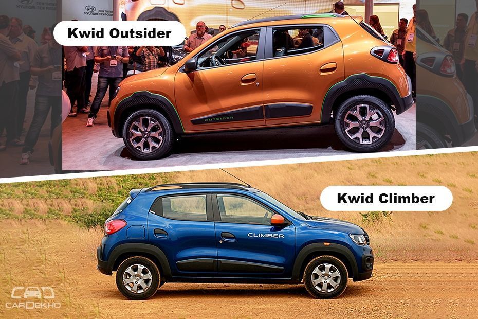  Renault Kwid Outsider vs Renault Kwid Climber