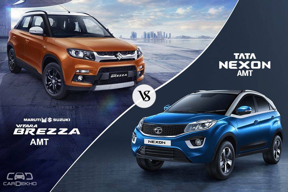 2018 Maruti Vitara Brezza AMT vs Tata Nexon AMT: Specifications Comparison