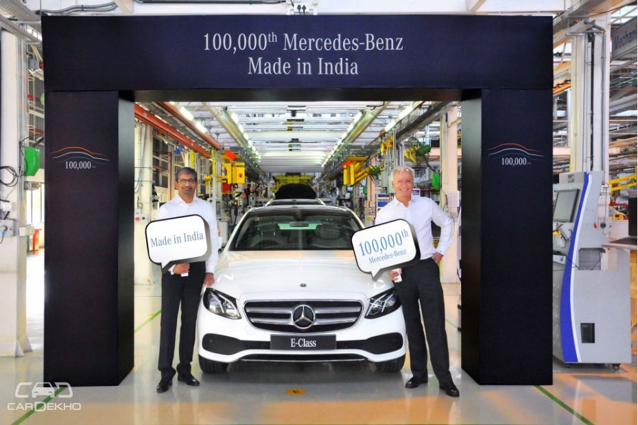 An E-Class LWB Sets The 1 Lakh Production Milestone For Mercedes-Benz In India