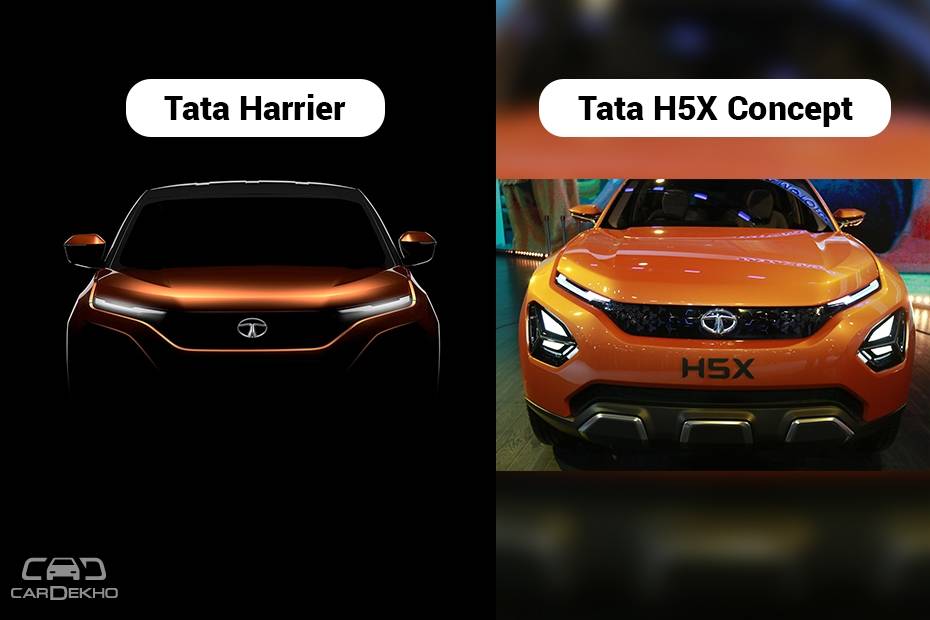 Tata Harrier vs Tata H5X: How Its Looks Have Evolved