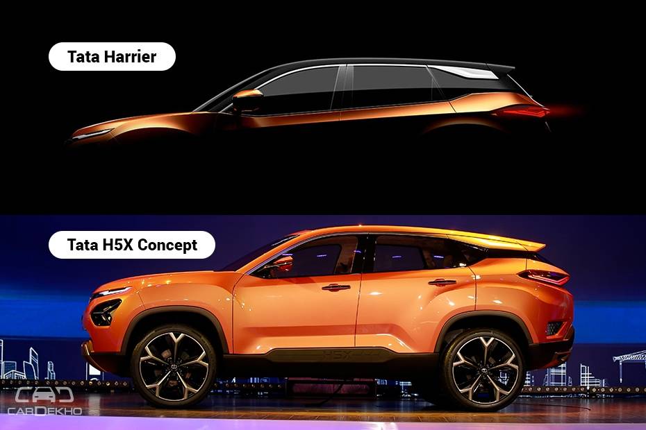 Tata Harrier vs Tata H5X: How Its Looks Have Evolved