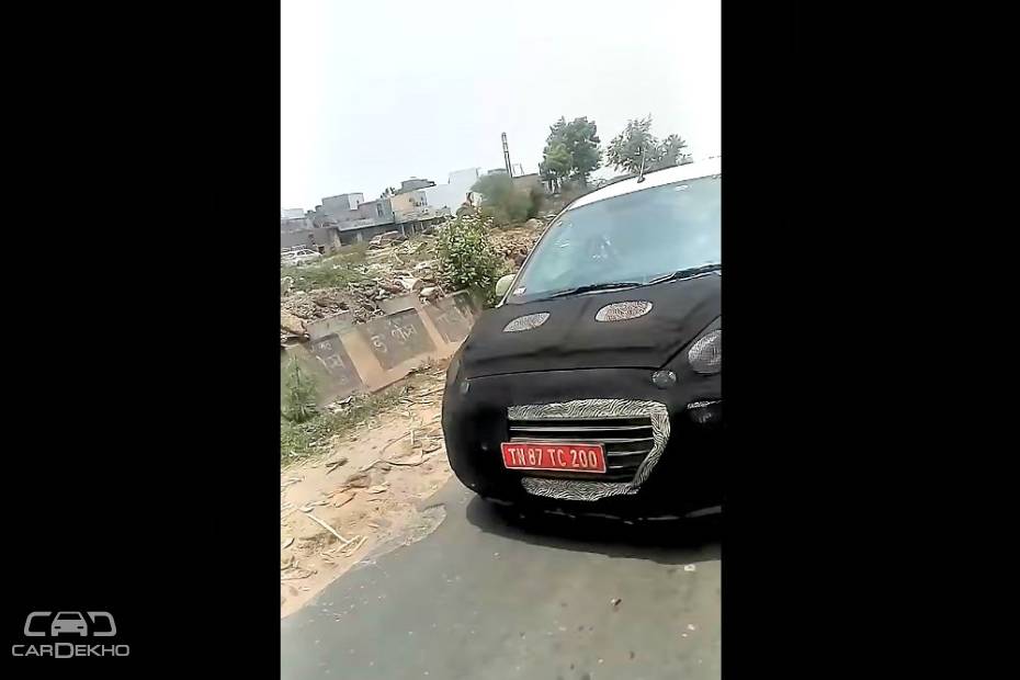 2018 Hyundai Santro Spy Video Reveals Cascading Grille