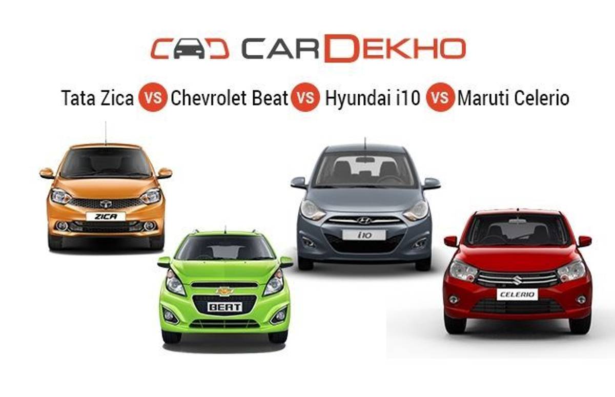 Comparison: Tata Tiago vs Chevrolet Beat vs Hyundai i10 vs Maruti Celerio Comparison: Tata Tiago vs Chevrolet Beat vs Hyundai i10 vs Maruti Celerio