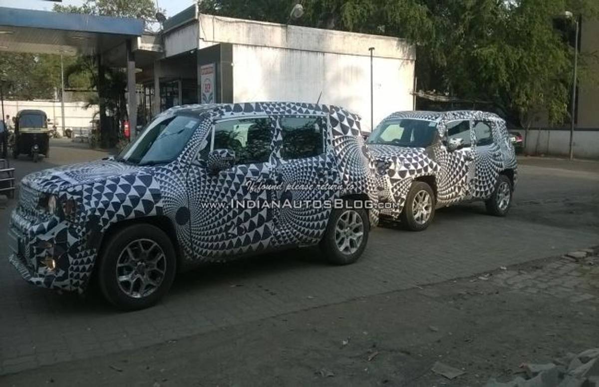 Jeep Renegade Spotted Testing in India Jeep Renegade Spotted Testing in India