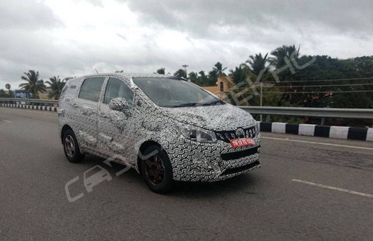 Mahindra’s Upcoming MPV Spied Up Close Mahindra’s Upcoming MPV Spied Up Close