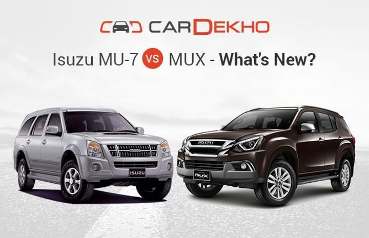 What’s More On Offer In The New Isuzu MUX Over The MU7? What’s More On Offer In The New Isuzu MUX Over The MU7?