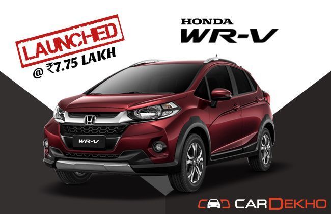 Honda Wr V Launched Price Rs 7 75 Lakh