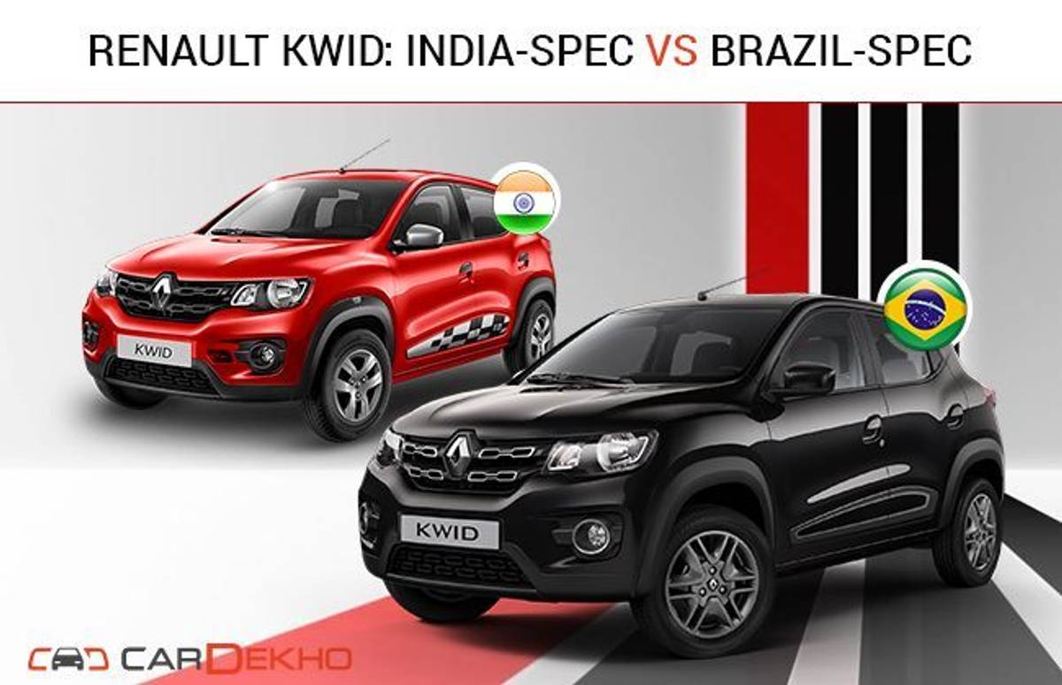 Renault Kwid India-Spec Vs Brazil-Spec: What's Different? Renault Kwid India-Spec Vs Brazil-Spec: What's Different?