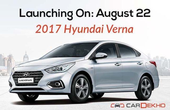 2017 Hyundai Verna To Launch On August 22; Official Bookings Open 2017 Hyundai Verna To Launch On August 22; Official Bookings Open