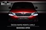 Bookings Open: Skoda Rapid Monte Carlo And Octavia RS
