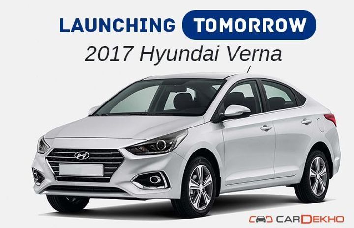 Launching Tomorrow: 2017 Hyundai Verna Launching Tomorrow: 2017 Hyundai Verna