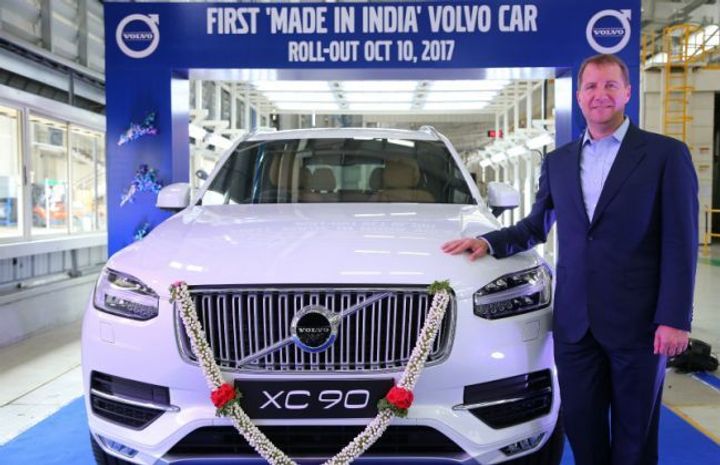 First Made In India Volvo Car Rolls Out Of Factory First Made In India Volvo Car Rolls Out Of Factory