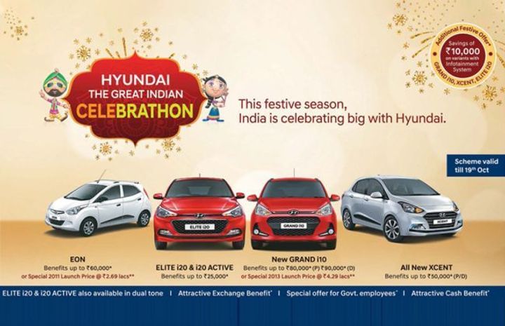 Exciting Offers On Hyundai Elite i20, Grand i10, Xcent And Eon This Diwali Exciting Offers On Hyundai Elite i20, Grand i10, Xcent And Eon This Diwali