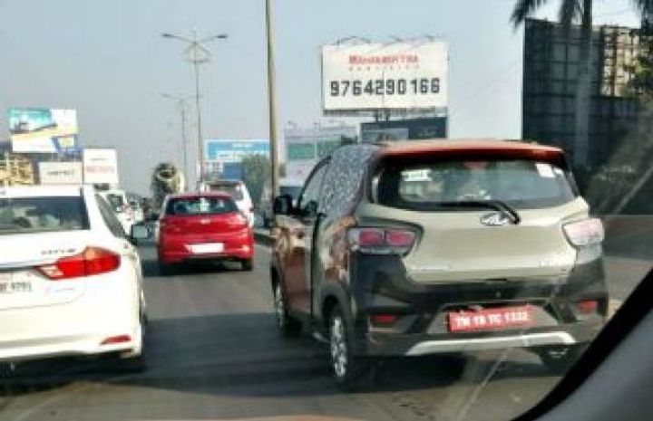 Mahindra KUV100 Electric Spied Testing For The First Time Mahindra KUV100 Electric Spied Testing For The First Time