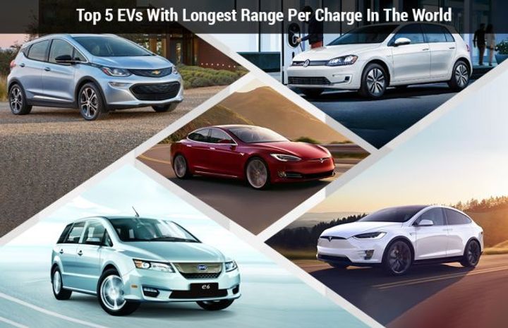 Top 5 EVs With Longest Range Per Charge In The World Top 5 EVs With Longest Range Per Charge In The World