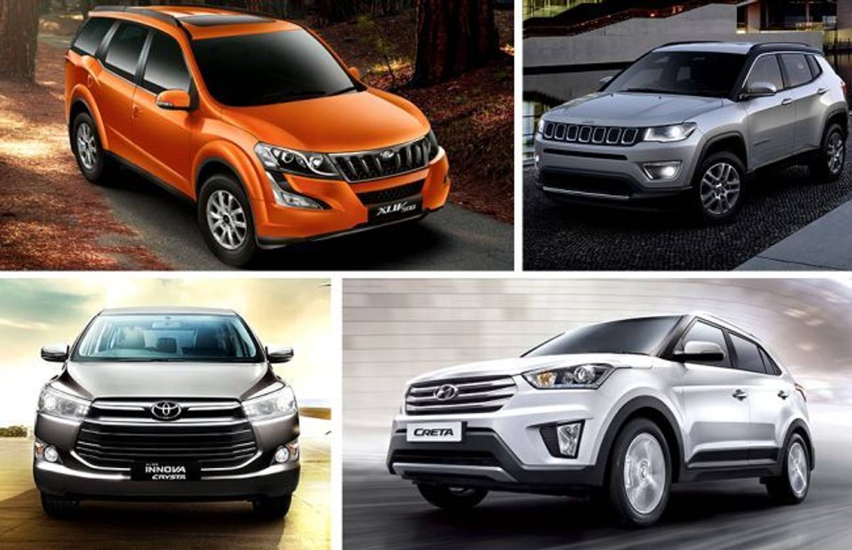 Petrol AT Spec Comparo: Mahindra XUV500 Vs Hyundai Creta Vs Jeep Compass Vs Toyota Innova Crysta Petrol AT Spec Comparo: Mahindra XUV500 Vs Hyundai Creta Vs Jeep Compass Vs Toyota Innova Crysta