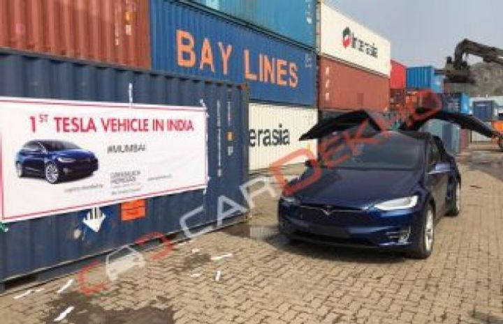 First-Ever Tesla Arrives In India First-Ever Tesla Arrives In India