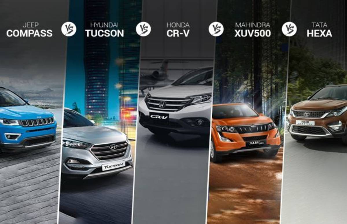 November 2017 Sales Comparison: Compass Vs Tucson Vs CR-V Vs XUV500 Vs Hexa November 2017 Sales Comparison: Compass Vs Tucson Vs CR-V Vs XUV500 Vs Hexa