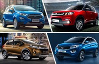 November 2017 Sales Comparison - EcoSport vs Brezza vs Nexon vs WR-V