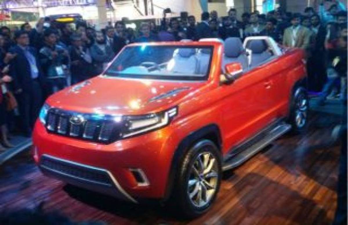 Mahindra Showcases TUV Stinger SUV At Auto Expo 2018 Mahindra Showcases TUV Stinger SUV At Auto Expo 2018