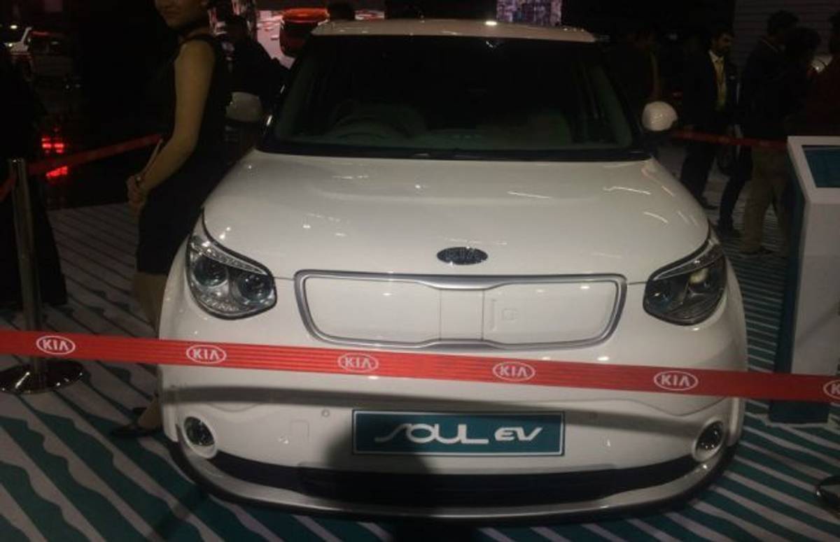 Kia Soul EV Showcased At Auto Expo 2018 Kia Soul EV Showcased At Auto Expo 2018