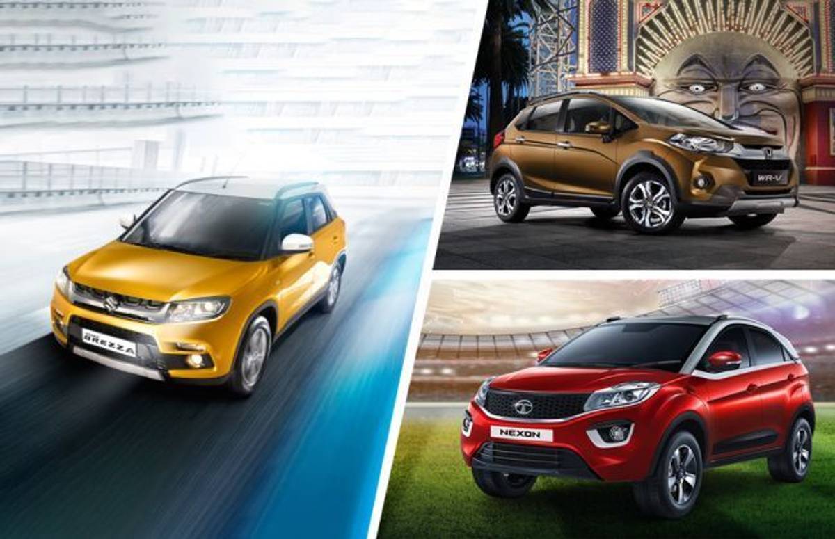 Maruti Vitara Brezza vs Honda WR-V vs Tata Nexon: Real-world Performance & Mileage Maruti Vitara Brezza vs Honda WR-V vs Tata Nexon: Real-world Performance & Mileage