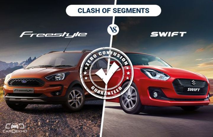 Clash Of Segments: Ford Freestyle vs Maruti Swift – Which Car To Buy? Clash Of Segments: Ford Freestyle vs Maruti Swift – Which Car To Buy?
