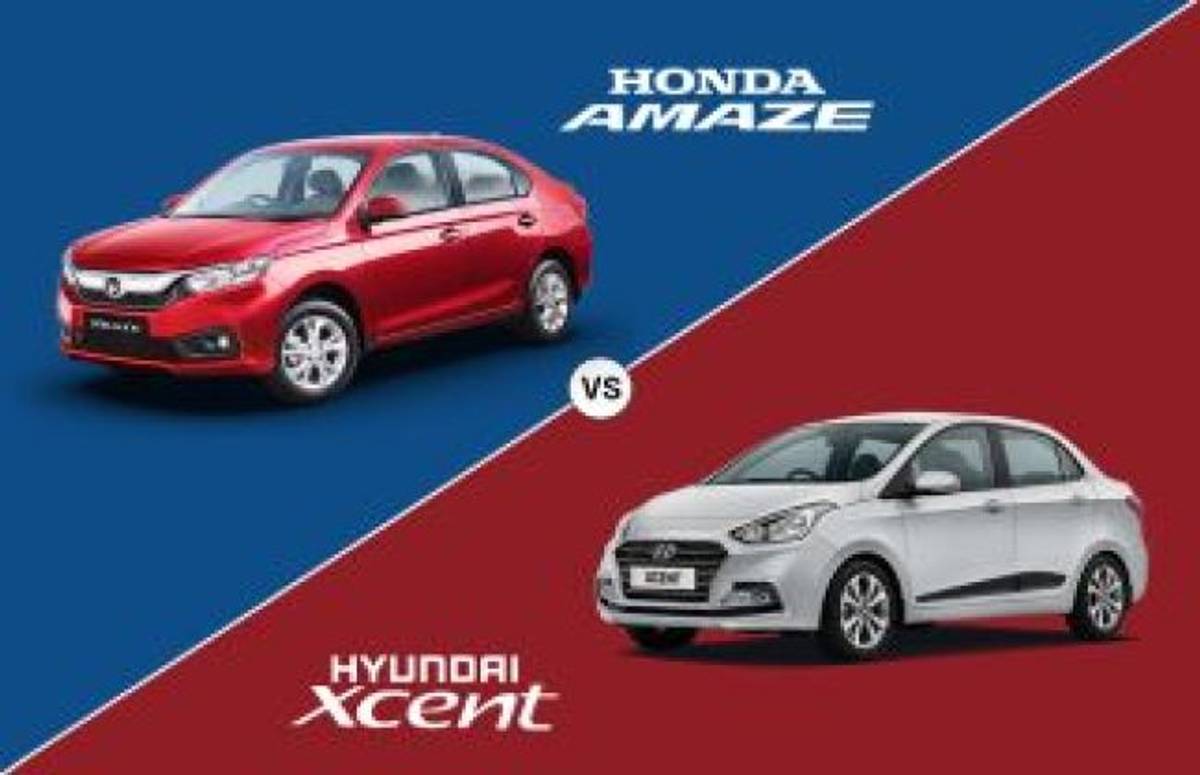 2018 Honda Amaze Vs Hyundai Xcent: Specifications Comparison 2018 Honda Amaze Vs Hyundai Xcent: Specifications Comparison