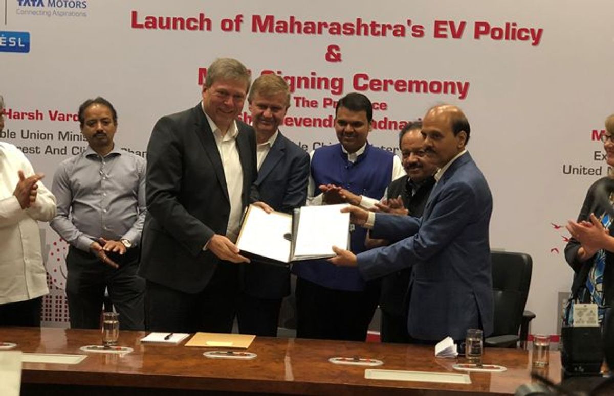 Tata Motors, Maharashtra Government Join Hands To Promote e-Mobility In The State Tata Motors, Maharashtra Government Join Hands To Promote e-Mobility In The State